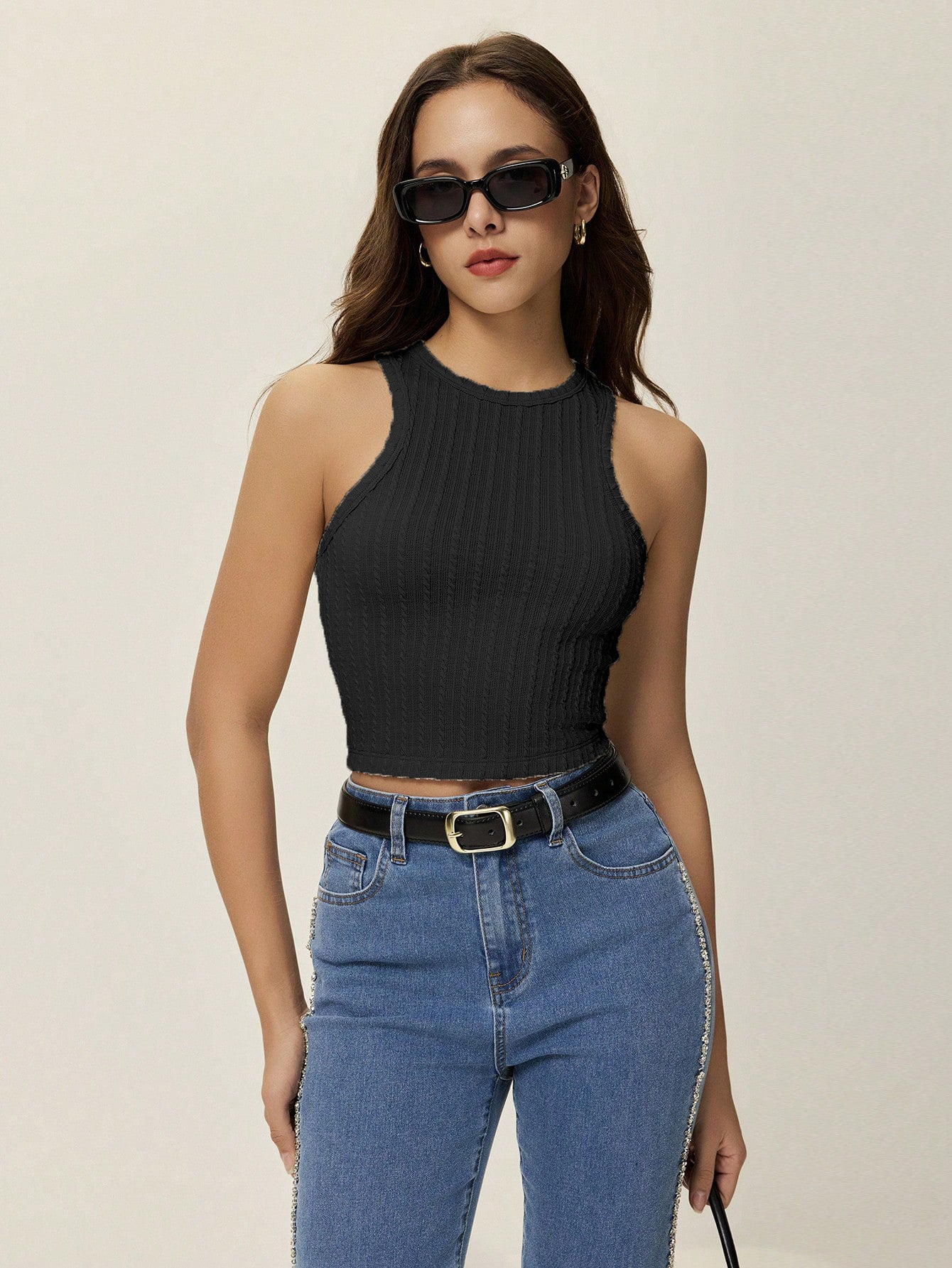 Womens Summer Special Black Tops