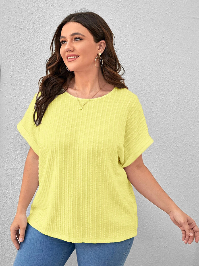 Women Casual Office Work Yellow Tops