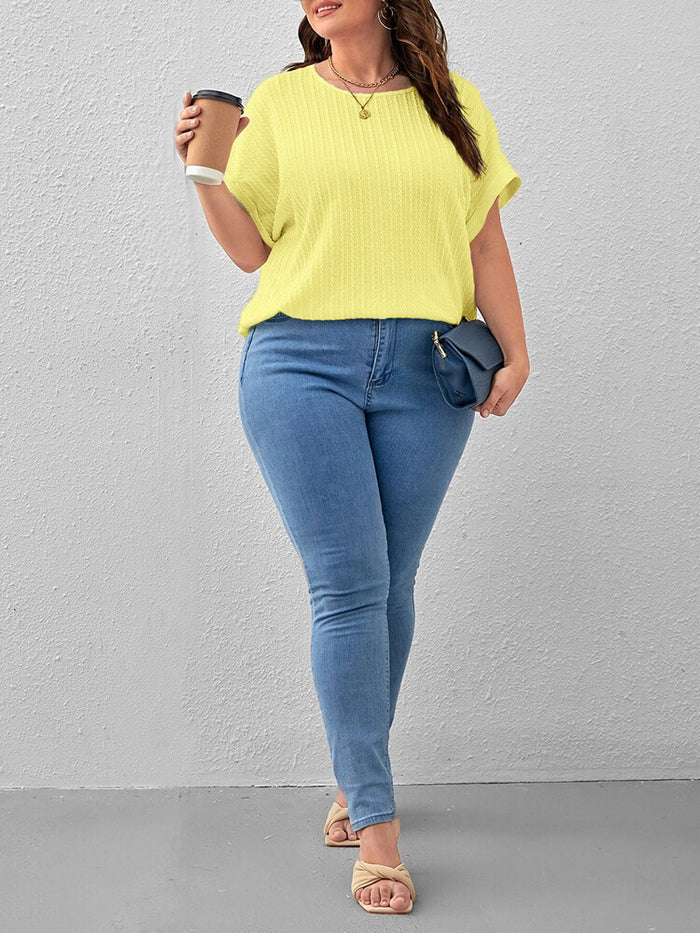 Women Casual Office Work Yellow Tops