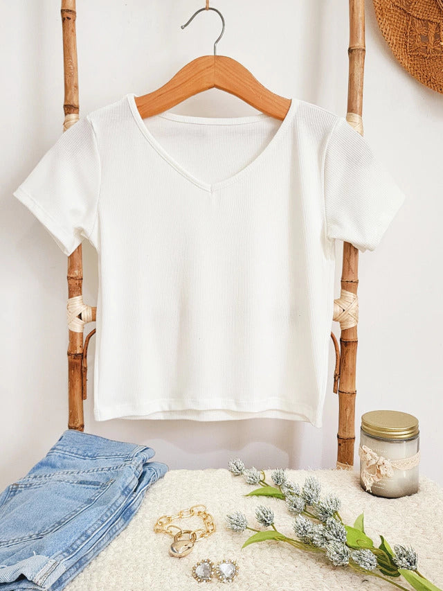 Women Summer Winter White Crop Tops