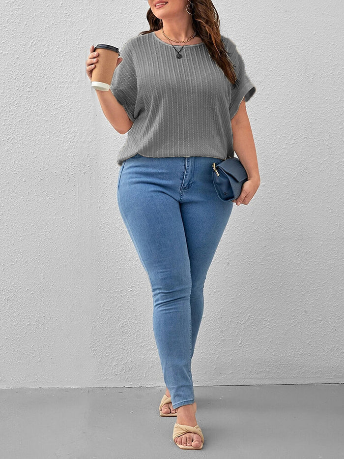 Women Casual Office Work Dark Grey Tops