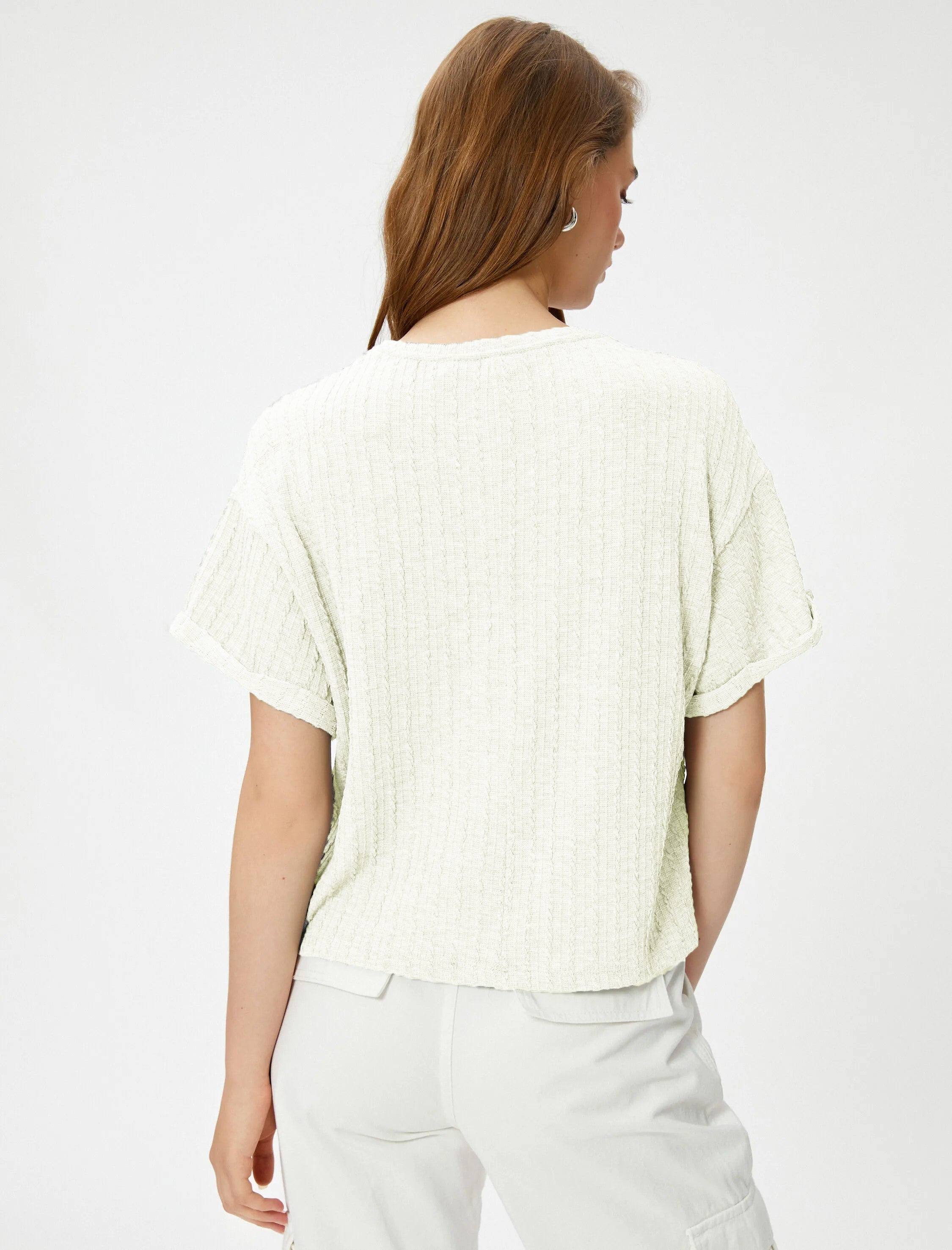 Women Loose Fit Formal White Tops