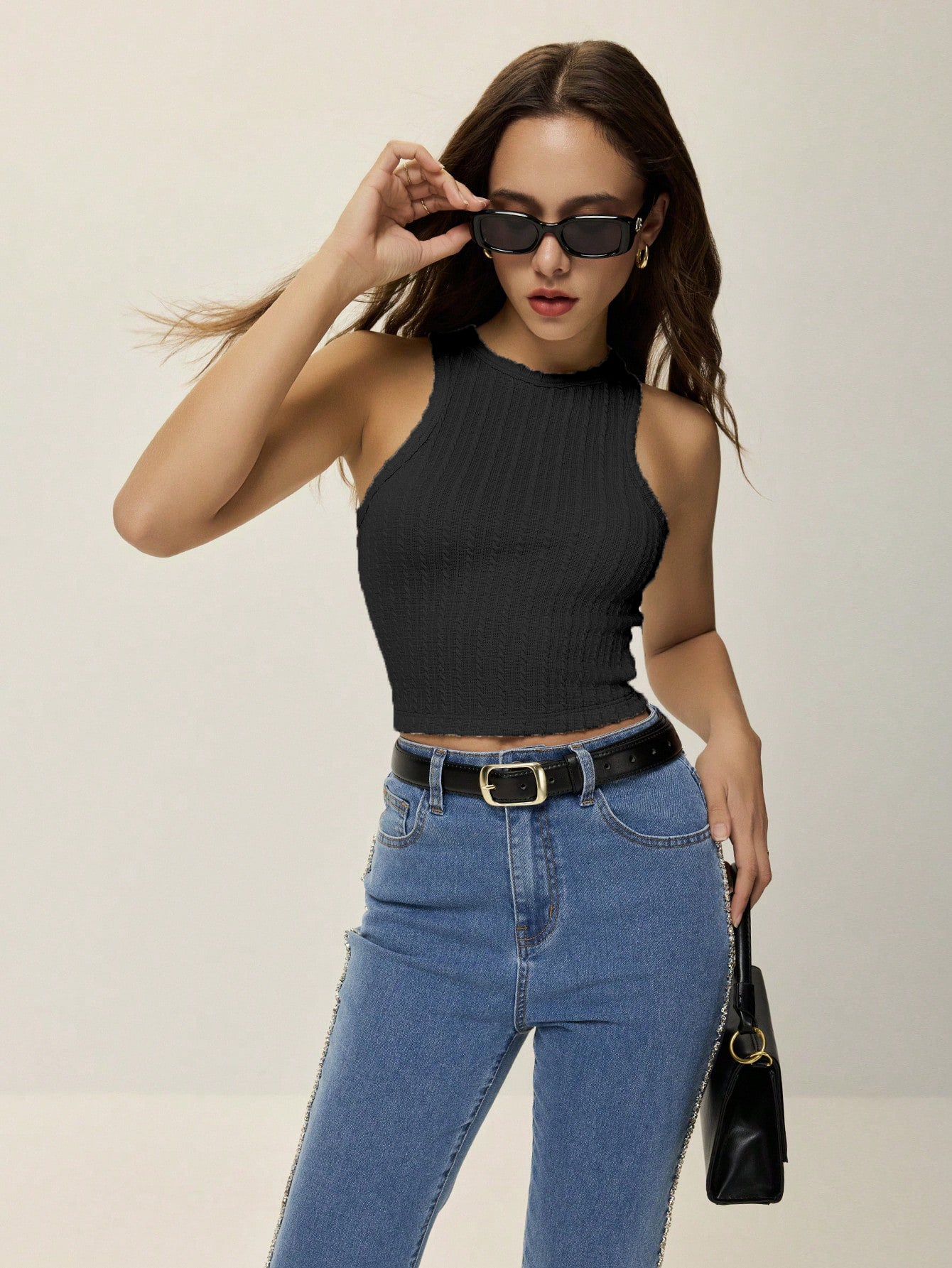 Womens Summer Special Black Tops