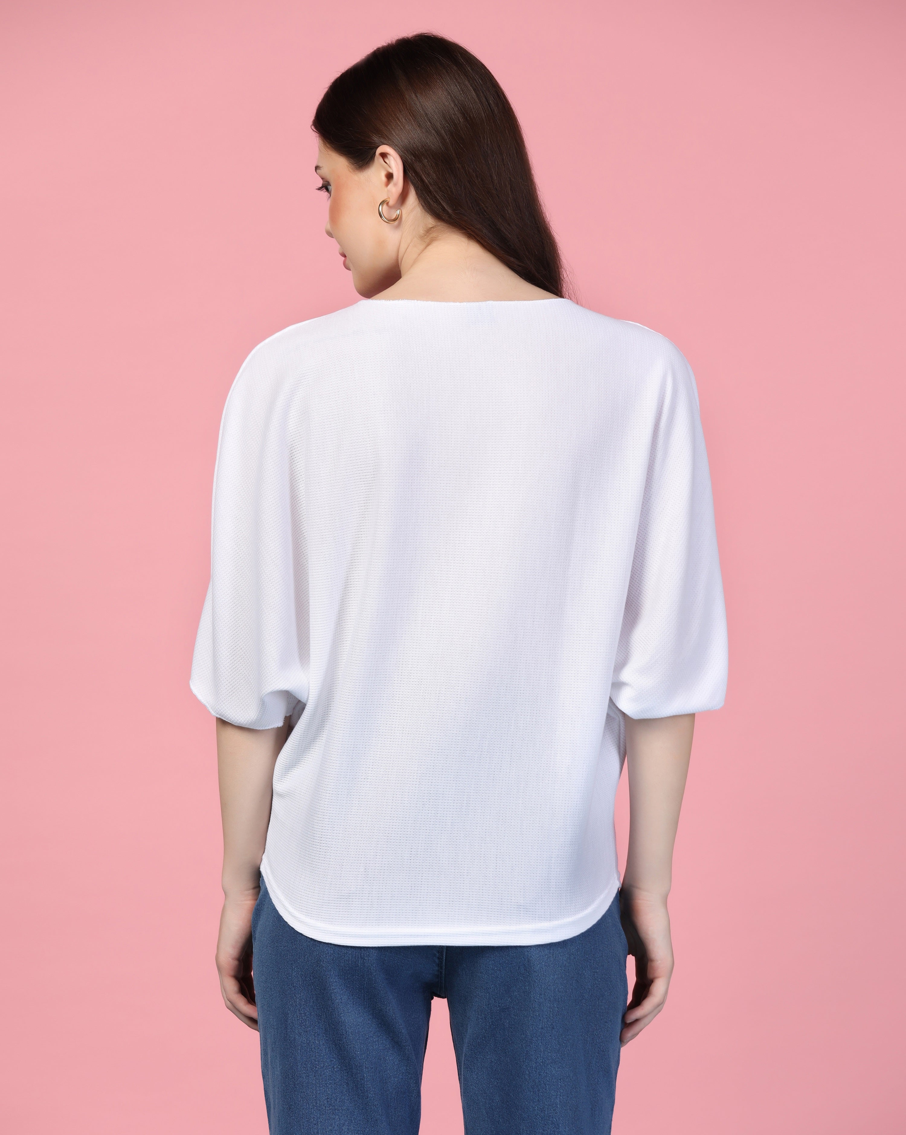Women Classical  Oversized White Tops