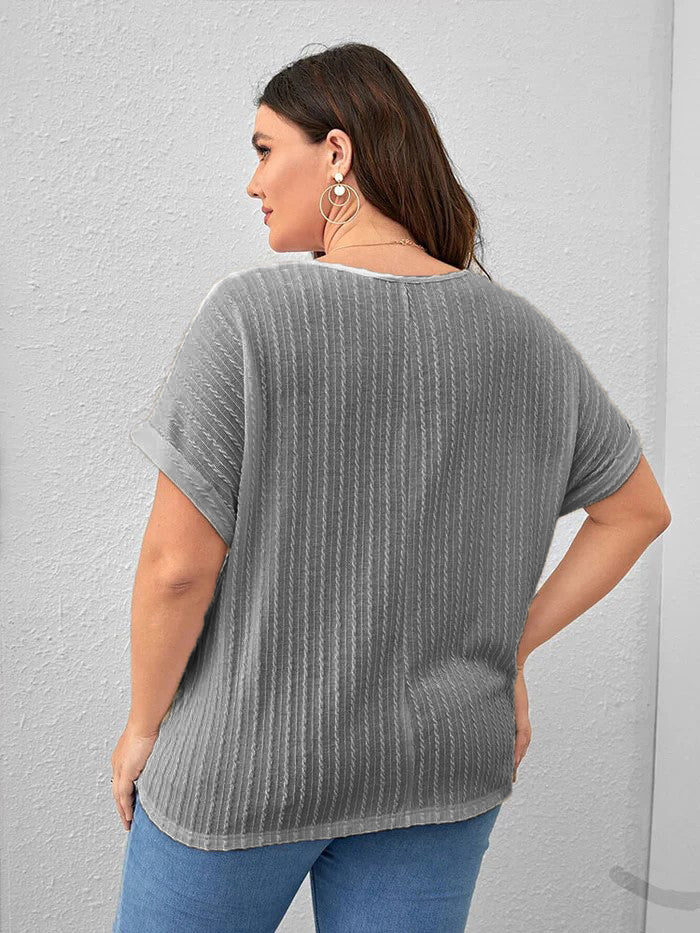 Women Casual Office Work Dark Grey Tops