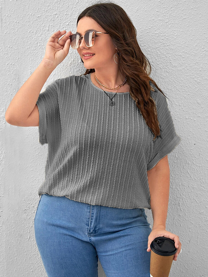 Women Casual Office Work Dark Grey Tops