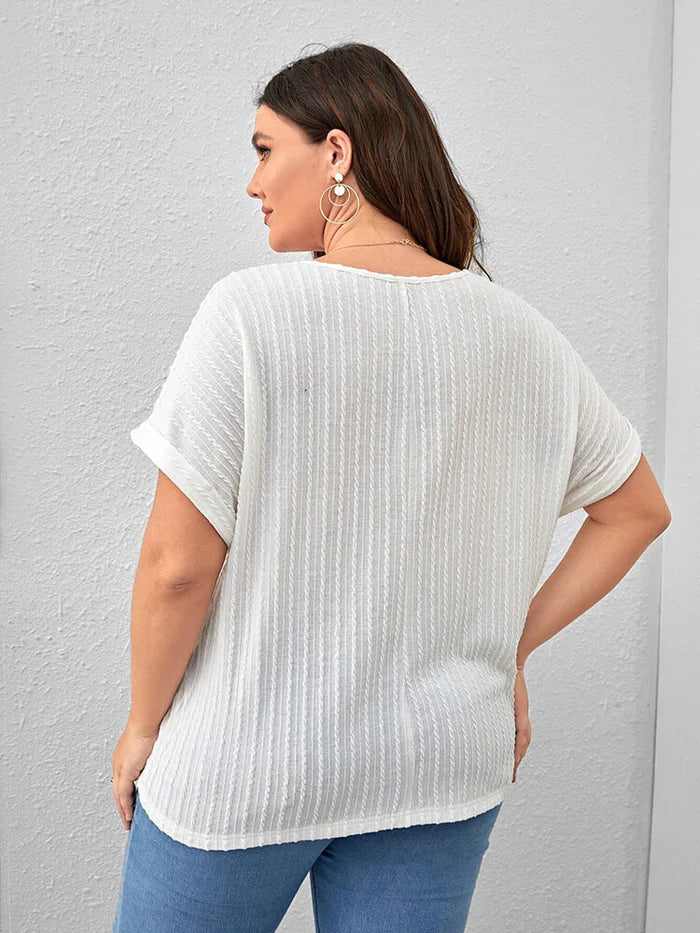 Women Casual Office Work White Tops