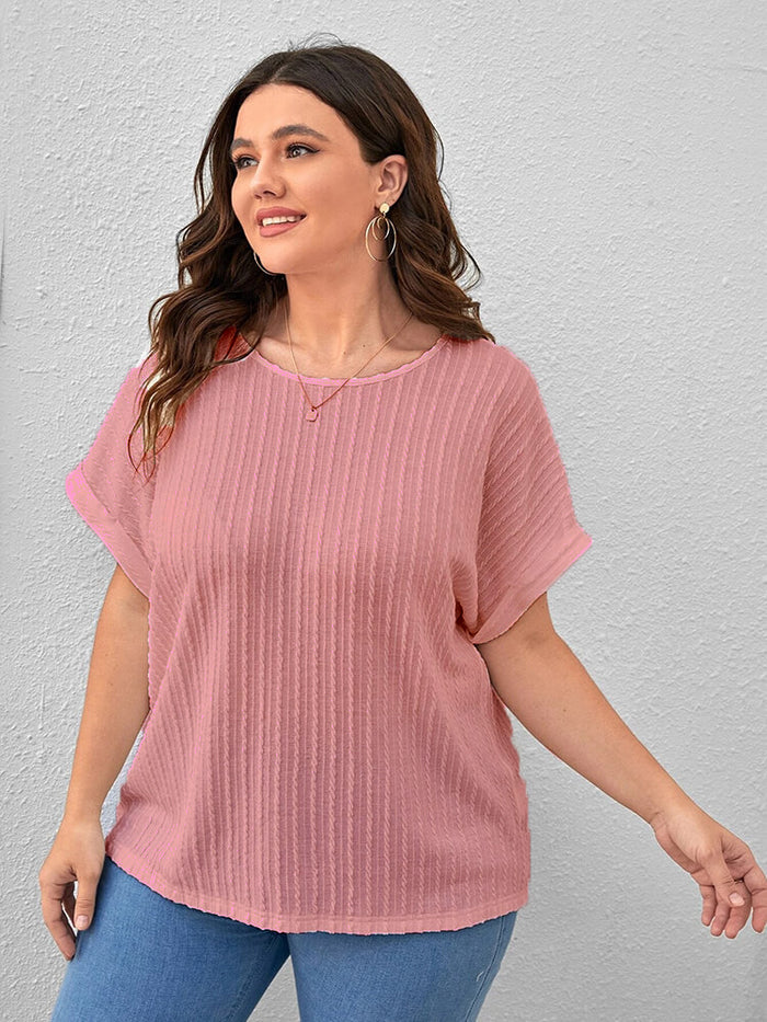 Women Casual Office Work Pink Tops