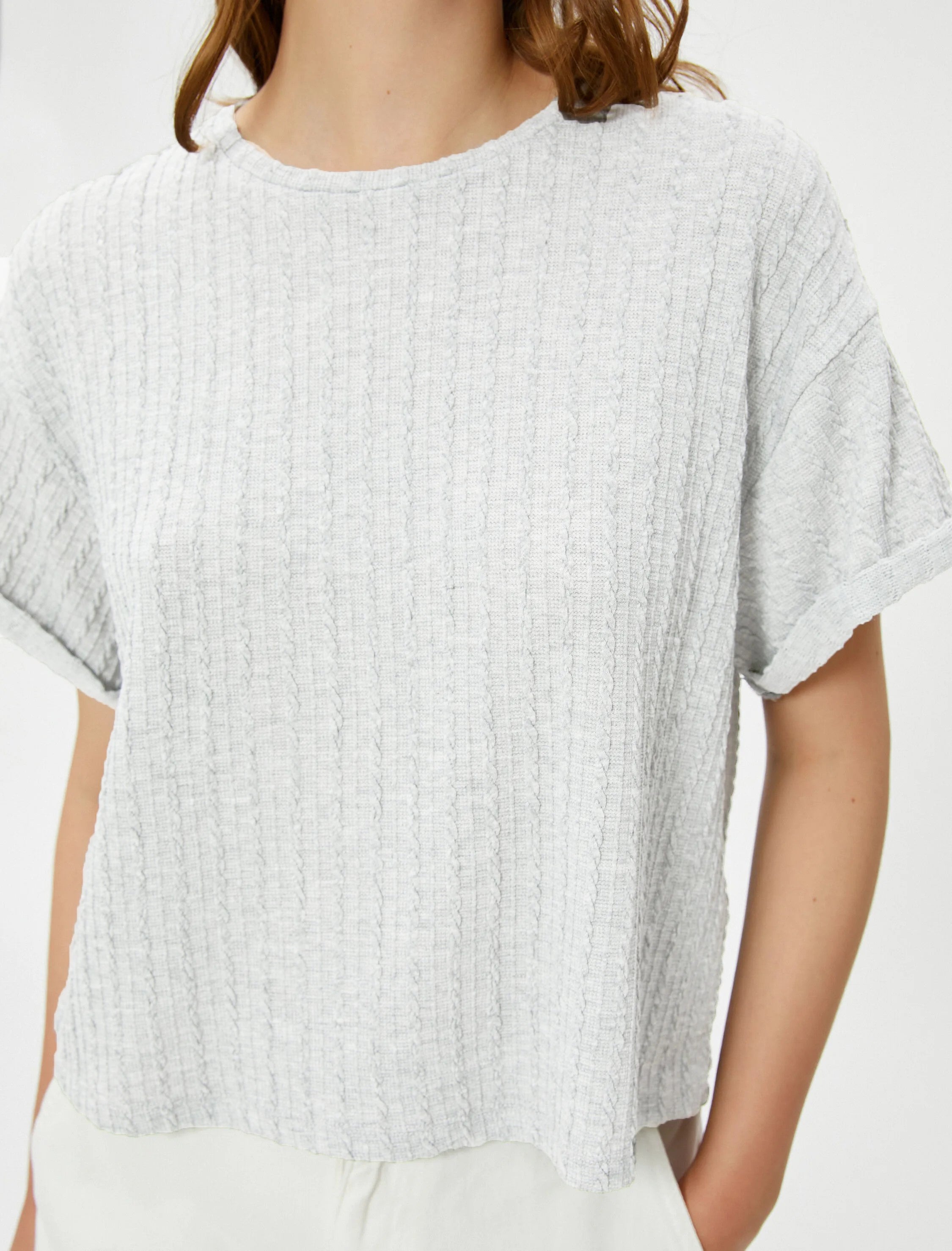 Women Loose Fit Formal White Tops